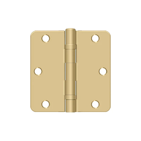 Deltana - 3-1/2" x 3-1/2" x 1/4" Radius Hinge - Ball Bearing - Optional Finish