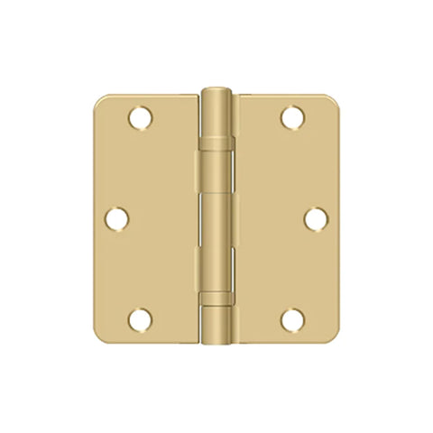 Deltana - 3-1/2" x 3-1/2" x 1/4" Radius Hinge - Ball Bearing - Optional Finish
