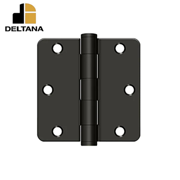 Deltana - 3-1/2" x 3-1/2" x 1/4" Radius Hinge - Heavy Duty - Optional Finish