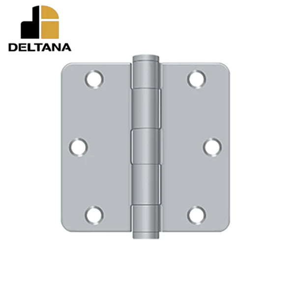 Deltana - 3-1/2" x 3-1/2" x 1/4" Radius Hinge - Heavy Duty - Optional Finish