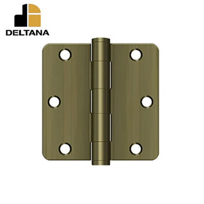 Deltana - 3-1/2" x 3-1/2" x 1/4" Radius Hinge - Heavy Duty - Optional Finish