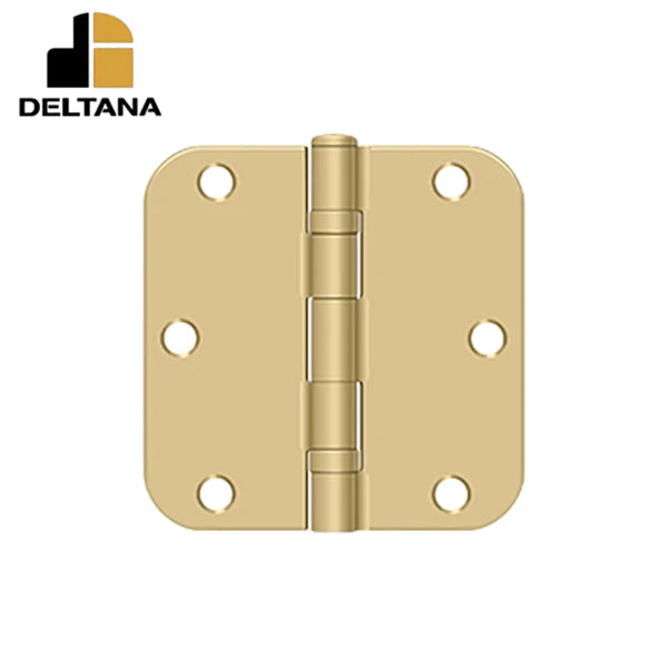 Deltana - 3-1/2" x 3-1/2" x 5/8" Radius Hinge - Ball Bearing - Optional Finish