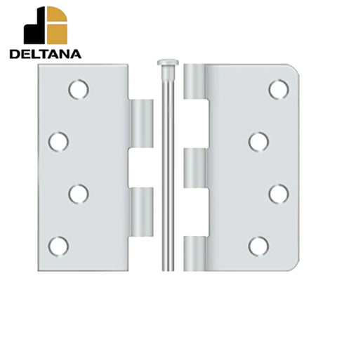 Deltana - 4" x 4" x SQ x 1/4" Radius Hinge - Unassembled - Steel - Optional Finish