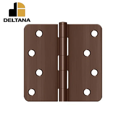 Deltana - 4" x 4" x 1/4" Radius Hinge - Steel