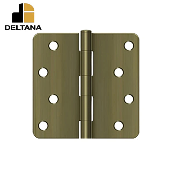 Deltana - 4" x 4" x 1/4" Radius Hinge - Residential - Optional Finish