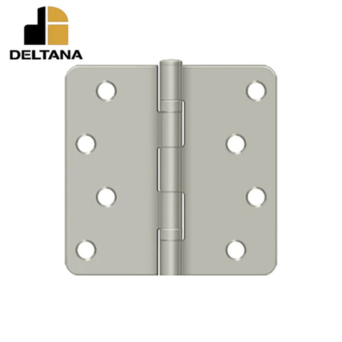 Deltana - 4" x 4" x 1/4" Radius Hinge - Ball Bearing - Residential - Optional Finish