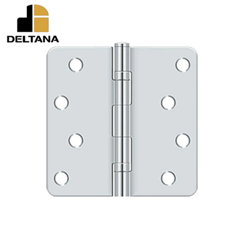 Deltana - 4" x 4" x 1/4" Radius Hinge - Ball Bearing - Residential - Optional Finish
