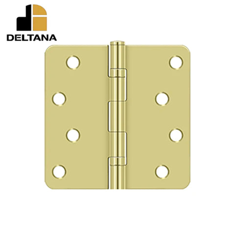 Deltana - 4" x 4" x 1/4" Radius Hinge - Ball Bearing - Residential - Optional Finish