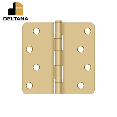 Deltana - 4" x 4" x 1/4" Radius Hinge - Ball Bearing - Residential - Optional Finish