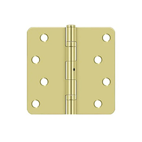 Deltana - 4" x 4" x 1/4" Radius Hinge - NRP - Ball Bearing - Steel - Optional Finish