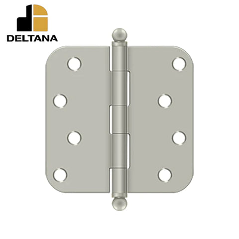 Deltana - 4" x 4" x 5/8" Radius Hinge - w/ Ball Tips - Optional Finish