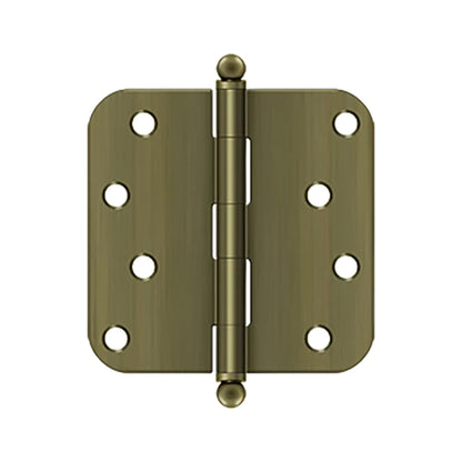 Deltana - 4" x 4" x 5/8" Radius Hinge - w/ Ball Tips - Optional Finish