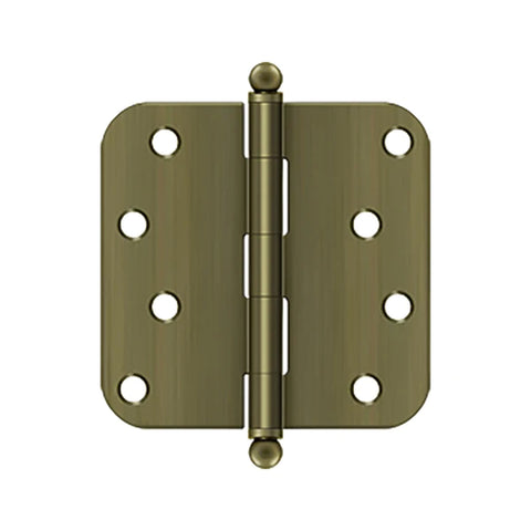 Deltana - 4" x 4" x 5/8" Radius Hinge - w/ Ball Tips - Optional Finish