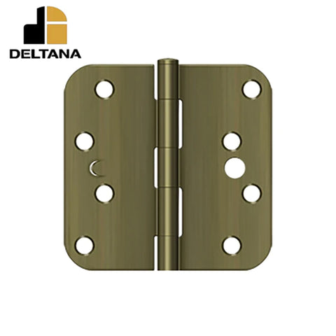 Deltana - 4" x 4" x 5/8" Radius Hinge - Security - Optional Finish