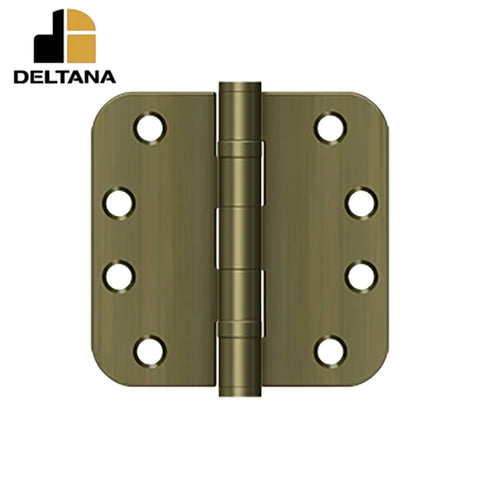 Deltana - 4" x 4" x 5/8" Radius Hinge - Heavy Duty - Ball Bearing - Optional Finish