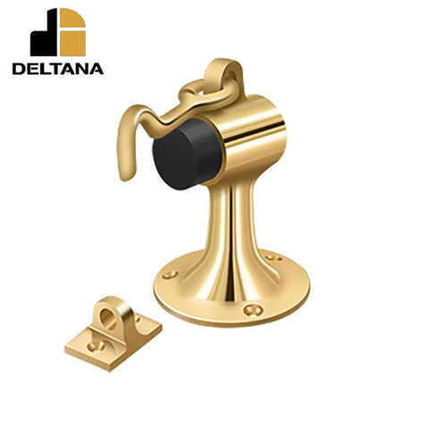 Deltana - Floor Mount Bumper w/ Holder - Solid Brass - Optional Finish