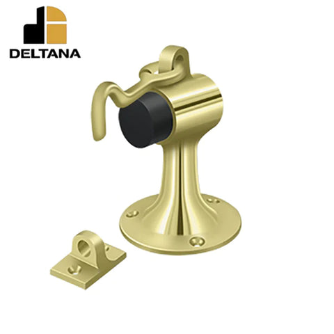Deltana - Floor Mount Bumper w/ Holder - Solid Brass - Optional Finish
