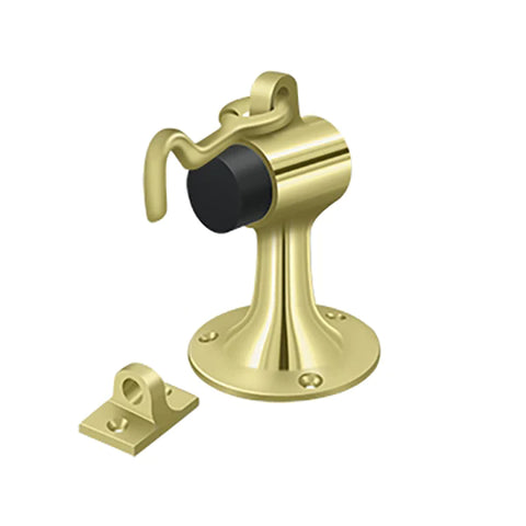 Deltana - Floor Mount Bumper w/ Holder - Solid Brass - Optional Finish