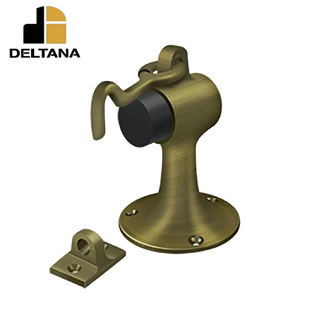 Deltana - Floor Mount Bumper w/ Holder - Solid Brass - Optional Finish
