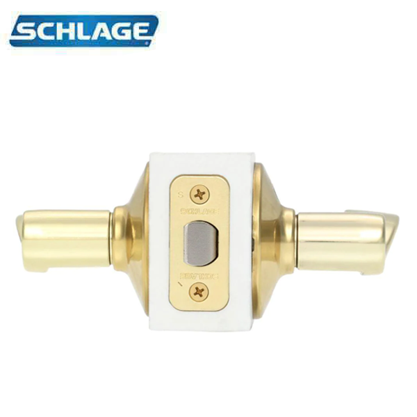 Schlage - 16210 - Accent Lever Set - Passage - Round Rose - Bright Brass - RH - Grade 2 - UHS Hardware