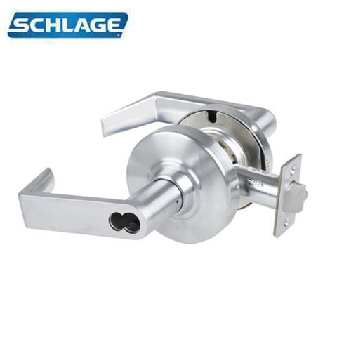 Schlage - ND80BDEU - Electrical Cylindrical Lock - Fail Secure - Less SFIC - Rhodes Lever - Satin Chrome - Fire Rated - Grade 1 - UHS Hardware