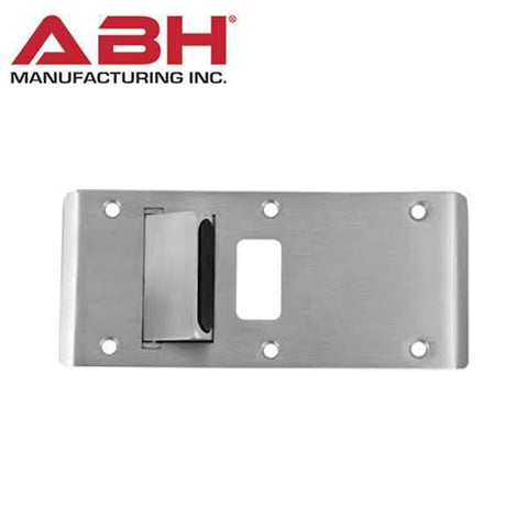 ABH - SCR4590 - SP-CR872 - Special Layout Double-Lipped Strike & Rescue Stop for Rescue Frame - for Cylindrical Latch - Satin Stainless Steel