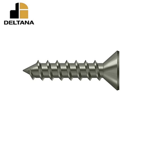 Deltana - Wood Screw - Steel - #12 x 1" - Optional Finish