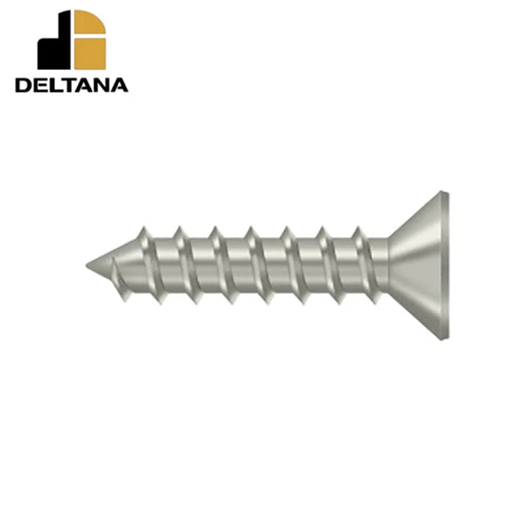 Deltana - Wood Screw - Steel - #12 x 1" - Optional Finish