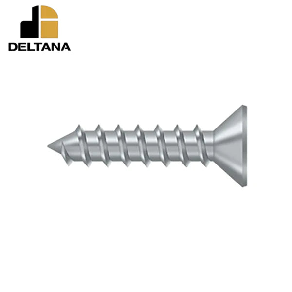 Deltana - Wood Screw - Steel - #12 x 1" - Optional Finish