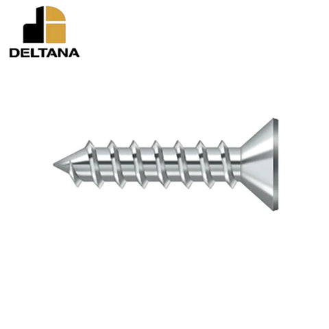 Deltana - Wood Screw - Steel - #12 x 1" - Optional Finish
