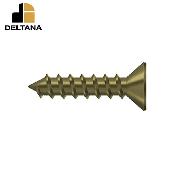 Deltana - Wood Screw - Steel - #12 x 1" - Optional Finish