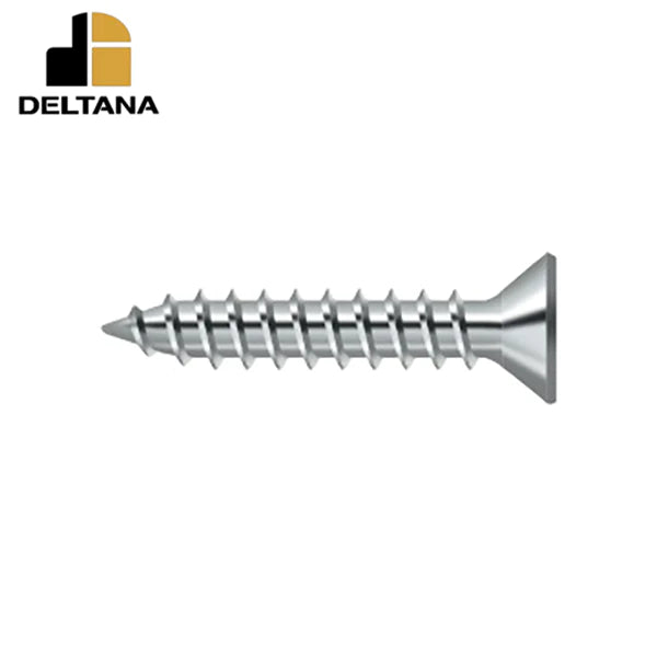 Deltana - Wood Screw - Steel - #9 x 1" - Optional Finish