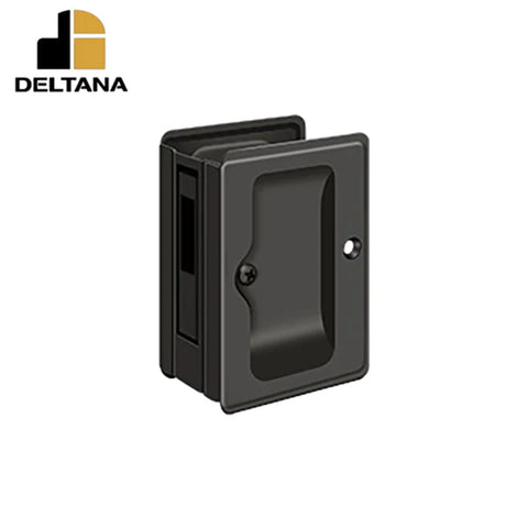 Deltana - Heavy Duty Pocket Lock - Adjustable - 3-1/4" x 2-1/4" Sliding Door Receiver - Optional Finish