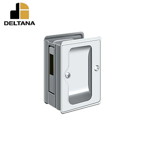 Deltana - Heavy Duty Pocket Lock - Adjustable - 3-1/4" x 2-1/4" Sliding Door Receiver - Optional Finish