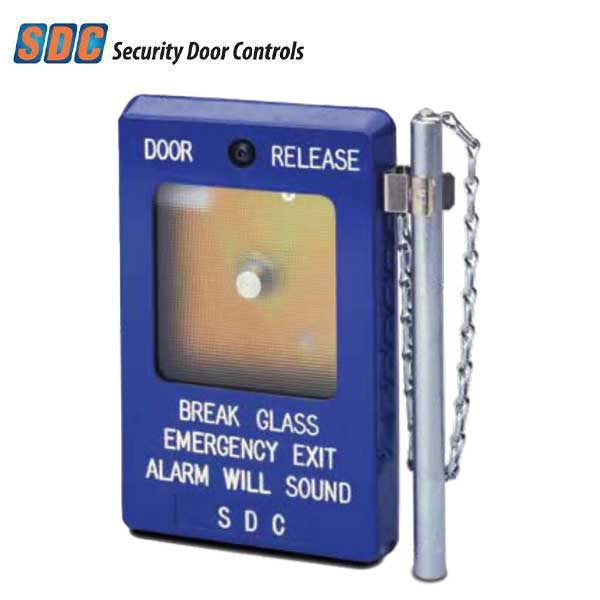 SDC - 491 - Break Glass Door Release Emergency Exit - Blue - UHS Hardware
