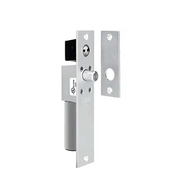SDC - 1091 - Narrow Mortise Electric Bolt Lock - Concealed - Failsafe - 1-3/4" Frame - 12/24VDC - Aluminum - UHS Hardware