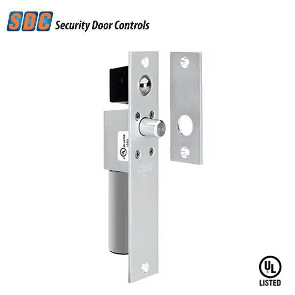 SDC - 1091 - Narrow Mortise Electric Bolt Lock - Concealed - Failsafe - 1-3/4" Frame - 12/24VDC - Aluminum - UHS Hardware