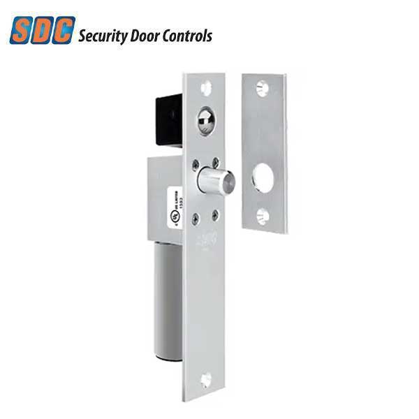 SDC - 1091 - Narrow Mortise Electric Bolt Lock - Concealed - Failsafe - 1-3/4" Frame - 12/24VDC - Aluminum - UHS Hardware