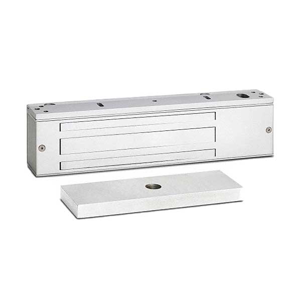 SDC - 1571 - Single Energy Saver Magnetic Lock - Surface Mount - 1200lbs. - 12/24VDC - Satin Aluminum - Grade 1 - UHS Hardware
