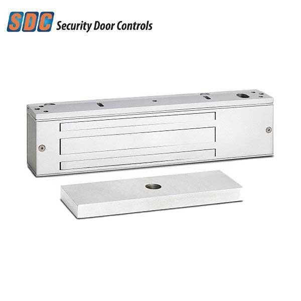 SDC - 1571 - Single Energy Saver Magnetic Lock - Surface Mount - 1200lbs. - 12/24VDC - Satin Aluminum - Grade 1 - UHS Hardware