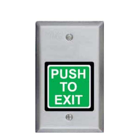 SDC - 422U - Single Gang Square Push Button Switch - 2" - SPDT - Momentary - 12/24VDC - 630 -  Dull Stainless Steel - UHS Hardware