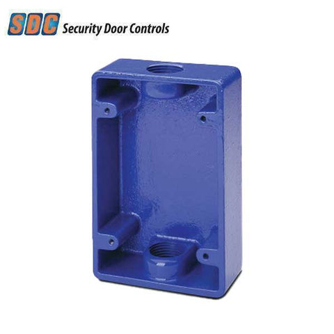 SDC - 492-BB - Blue Surface Mount Box - For 492 Series Pull Station Emergency Exit - Blue - UHS Hardware