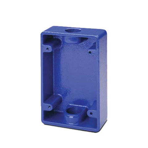 SDC - 492-BB - Blue Surface Mount Box - For 492 Series Pull Station Emergency Exit - Blue - UHS Hardware