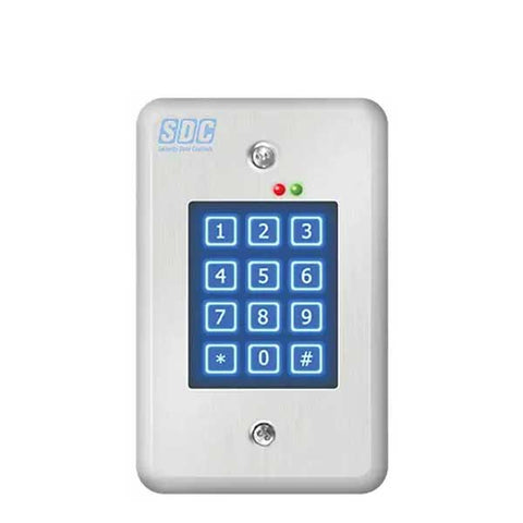 SDC - 918 - Digital Entry Keypad - Indoor - 500 Users - 12/24V AC/DC - Satin Stainless Steel - UHS Hardware