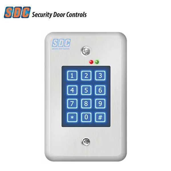 SDC - 918 - Digital Entry Keypad - Indoor - 500 Users - 12/24V AC/DC - Satin Stainless Steel - UHS Hardware
