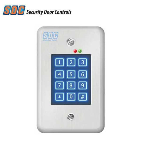 SDC - 918 - Digital Entry Keypad - Indoor - 500 Users - 12/24V AC/DC - Satin Stainless Steel - UHS Hardware