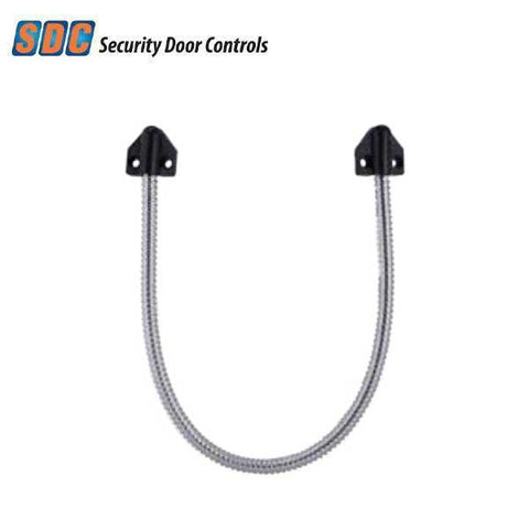 SDC - PT-2U - Power Transfer Door Loop - 18" Length - 1/4" I.D. - Stainless Steel with Black End Caps - UHS Hardware