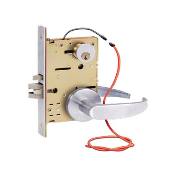 SDC - Z7852LQG - Solenoid Controlled Mortise Lock - Fail Secure - Galaxy Rose - Left Hand - 12/24VDC - Satin Chrome - Fire Rated - Grade 1 - UHS Hardware