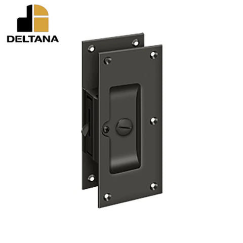 Deltana - Decorative Pocket Lock 6" - Privacy - 1-3/8" - 1-5/8" Door Thickness - Optional Finish