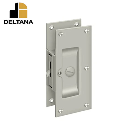 Deltana - Decorative Pocket Lock 6" - Privacy - 1-3/8" - 1-5/8" Door Thickness - Optional Finish
